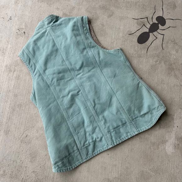 Vintage Y2K Carhartt WOMENS WV001 light blue work wear vest - Picture 4 of 5